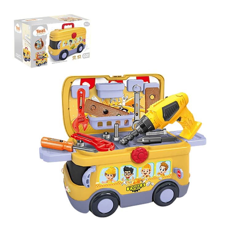 ALAT SET ZA IGRU NA BATERIJE SA STOLIĆEM AUTOBUS 29,8×21 CM